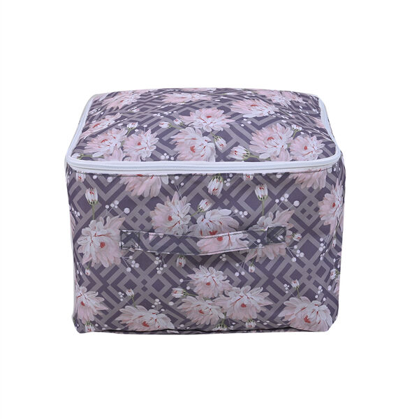 Serenity Night: Aufbewahrungstasche, Gr&ouml;&szlig;e: 24x34x34 cm, Chrysanthemen-Musterdruck, Mehrfarbig