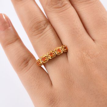 D'Joy mexikanischer purpurroter Feueropal Ring - 0,28 ct.