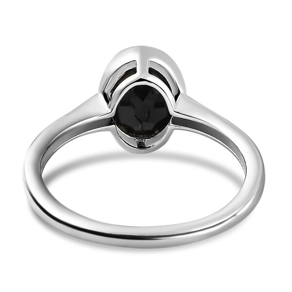 Schwarzer Spinell Ring, 925 Silber (Gr&ouml;&szlig;e 16.00) ca. 1,62 ct image number 6