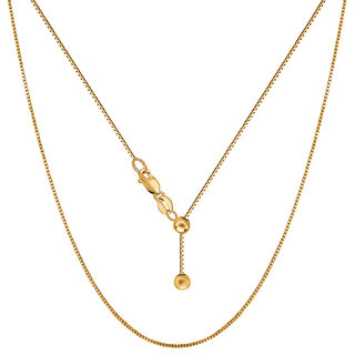 Verstellbare Halskette, ca. 60 cm, 925 Silber vergoldet