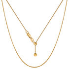 Verstellbare Halskette, ca. 60 cm, 925 Silber vergoldet