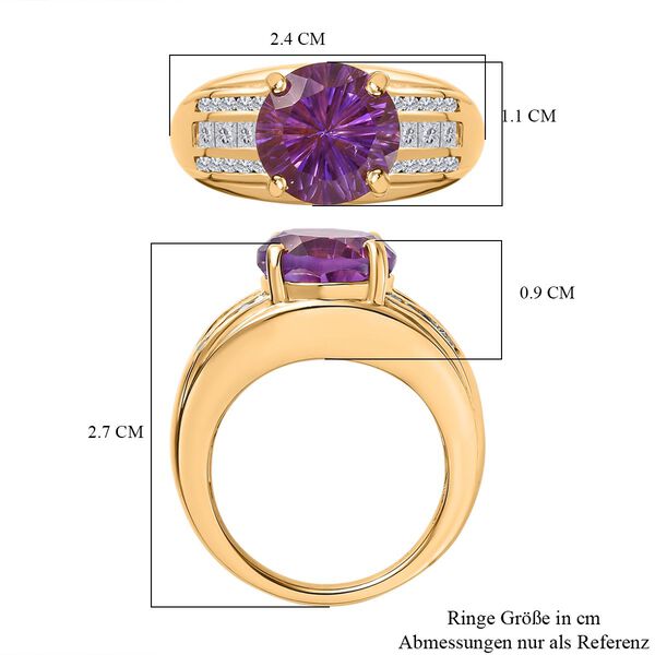 AA Marokkanischer Amethyst und Zirkon Ring - 5,70 ct. image number 7