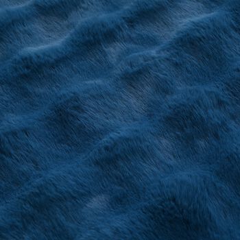 Serenity Night: Superweiche doppellagige Decke, luxuri&ouml;ses Kunstfell mit Mikropl&uuml;schfutter, 750gsm, 150x200 cm, Blau