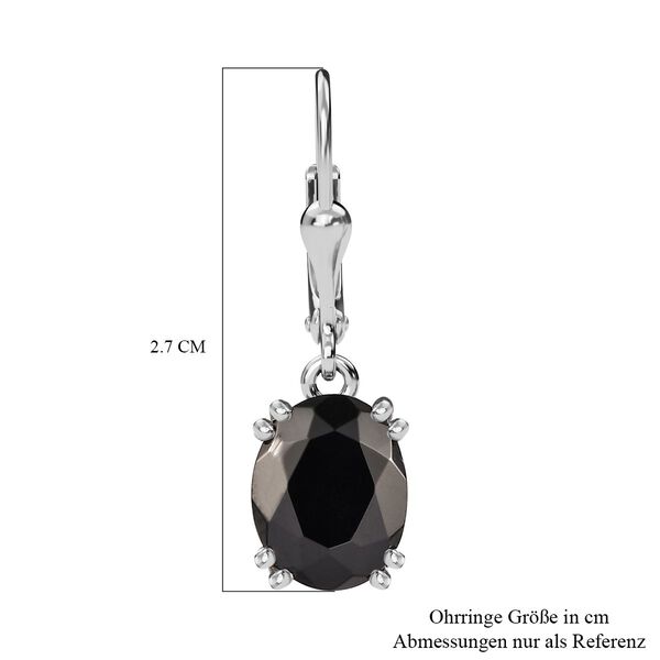 Elite Shungit und Zirkon Ohrringe - 3,36 ct. image number 6