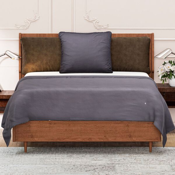 Serenity Night - Bambus Bettbezugsset, kühlend und anti-allergisch, Bettdecke 135 x 200 cm Kissenbezug 80 x 80 cm, Anthrazit image number 3