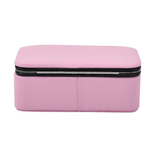 Schmuck-Organizer mit Anlaufschutz Futterung, 12x7,5x5 cm, Rosa image number 3