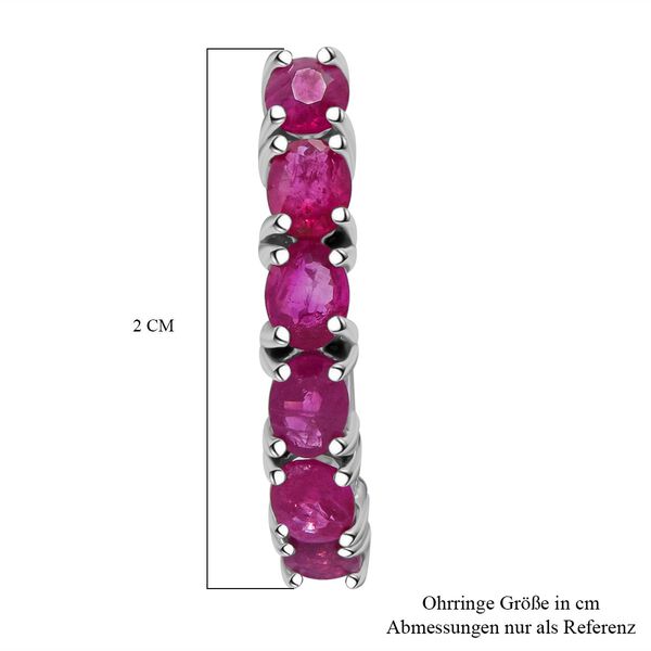 Burma-Rubin  Ohrringe 925 Silber rhodiniert ca. 2.50 ct image number 4