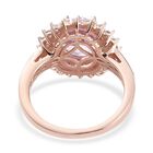Martha Rocha Kunzit und Zirkon Ring 925 Silber Rosé Gold-Überzug image number 4