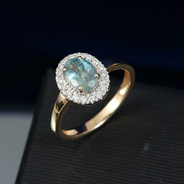AAA Alexandrit und Diamant Ring in 585 Gold - 1,70 ct. image number 2
