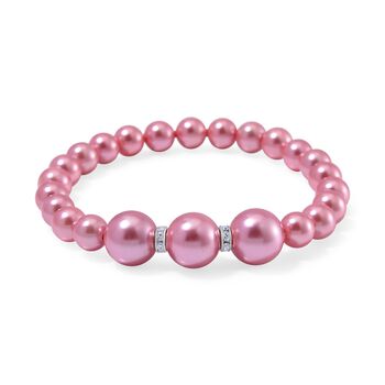 Rosa Muschelkernperle Schmuckset