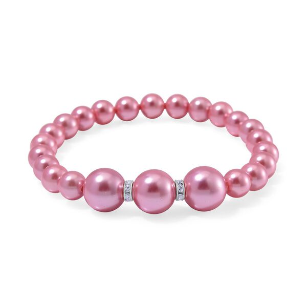 Rosa Muschelkernperle Schmuckset image number 3