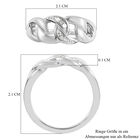Diamant Ring 925 Silber platiniert  ca. 0,05 ct image number 6
