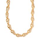 Goldene Muschelkernperle-Halskette, 50cm image number 0
