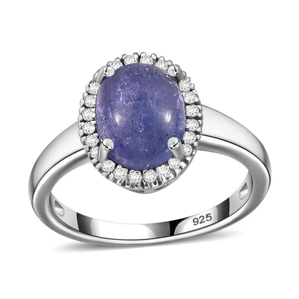 AA Tansanit und weißer Diamant Ring, ca. 2,62 ct. image number 4