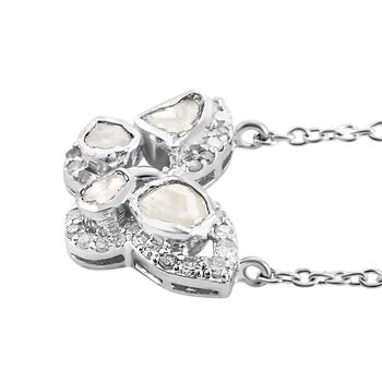 Polki Diamant Halskette, 45 cm - 0,50 ct.