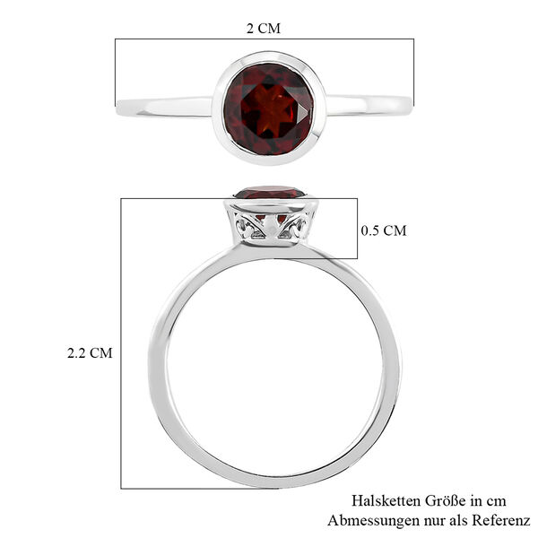 Roter Granat-Ring, 925 Silber  ca. 0,99 ct image number 7