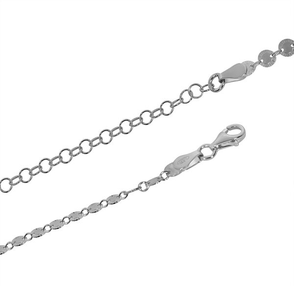 925 Silber rhodiniert Kette ca. 45 cm ca. 5,80g image number 3