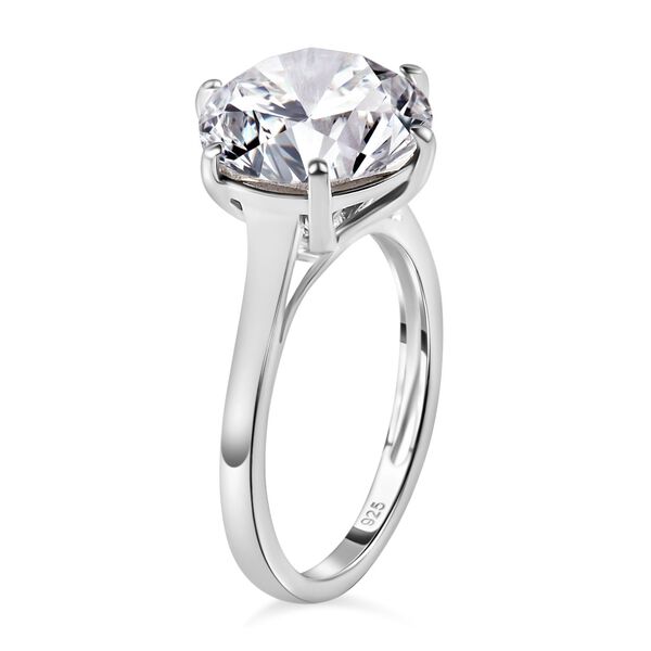 Wei&szlig;er Kristall Ring, 925 Silber (Gr&ouml;&szlig;e 16.00) image number 5