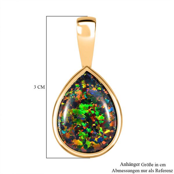 Labor schwarzer Opal-Anhänger - 3,31 ct. image number 6