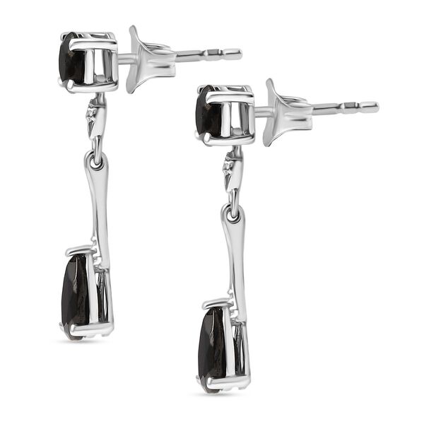 D'Joy Elite Shungit Ohrringe 925 Silber platiniert ca. 1.25 ct image number 4