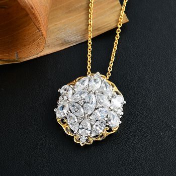 J Francis gefertigt mit SWAROVSKI- Swarovski Zirkonia Anh&auml;nger mit 45cm Kette