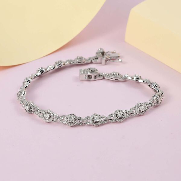 Diamant Armband, 19 cm - 1,50 ct. image number 2