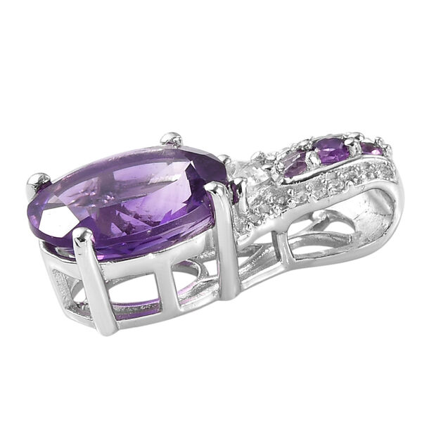 Lusaka Amethyst und Zirkon-Anh&auml;nger - 4,47 ct. image number 4