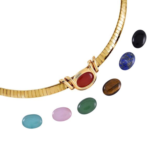 EVER TRUE schlichte Solit&auml;r-Edelstein-Halskette in Goldton image number 3