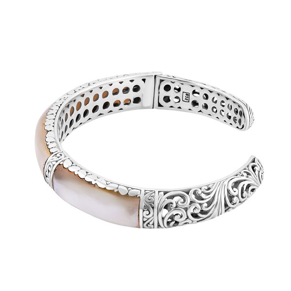 Royal Bali Kollektion- Perlmutt Armreif, 19cm image number 4