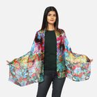 100 % nat&uuml;rlicher Seiden Schal, 165x50 cm, Blumenmuster, Mehrfarbig