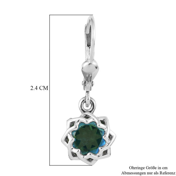 Pfau Triplett Quarz Ohrh&auml;nger 925 Silber platiniert ca. 2,72 ct&nbsp; image number 6