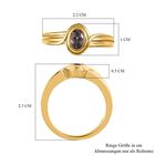 AA Natürlicher Tansanischer Lavendel-Spinell Ring, 925 Silber vergoldet, (Größe 20.00) ca. 0.62 ct image number 6