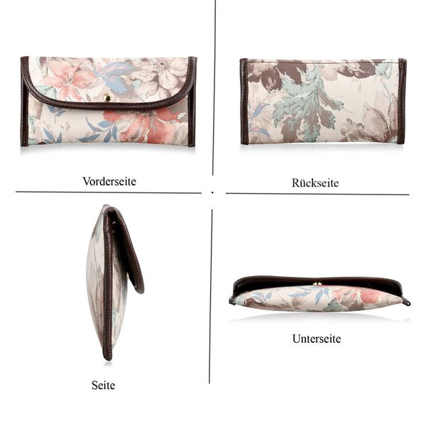 2er Set - Handtasche und Geldb&ouml;rse, Baumwolle, Mehrfarbige Floral image number 7