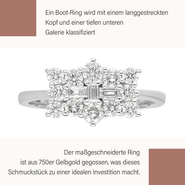 ILIANA Diamant zertifiziert SI G-H Ring 750 Weißgold image number 3