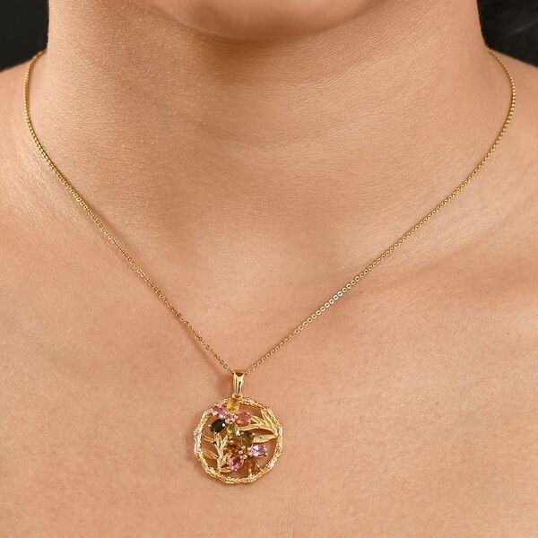 Multi-Turmalin Anhänger - 1,83 ct. image number 3