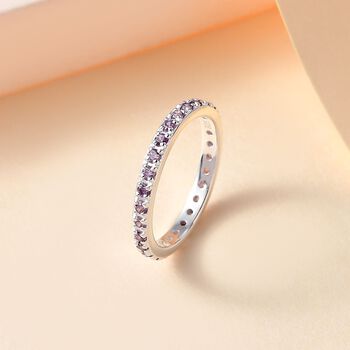 LUSTRO STELLA - Amethyst Zirkonia Ring 925 Silber