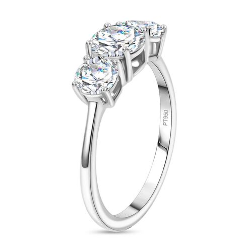 LUXURIANT DIAMOND - Lab Grown Diamant VS-GH SGL zertifiziert Ring 950 Platin (Größe 17.00) ca. 2.00 ct image number 7