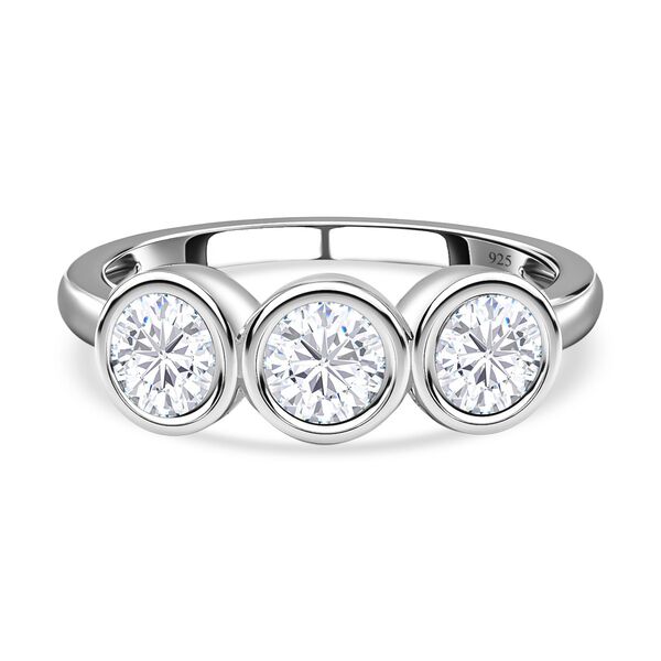 Moissanit Ring, ca. 1.30 ct