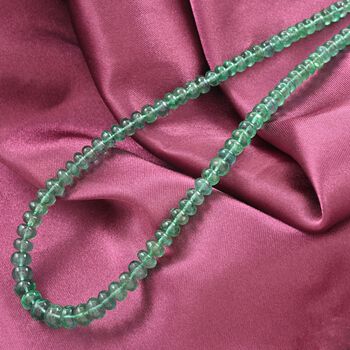 RHAPSODY zertifiziert und gepr&uuml;ft AAAA Smaragd Halskette in 950 Platin, 45 cm - 70 ct.