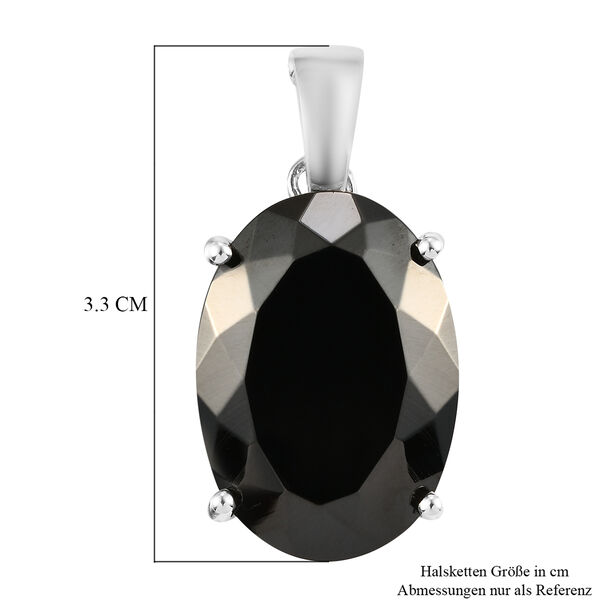 Elite Schungit-Anh&auml;nger, 925 Silber platiniert ca. 14.70 ct image number 6