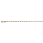 Italienische Mond Kette ca. 45 cm+ 5 cm Extender, 925 Silber, Rosévergoldet und Platiniert ca. 5,62g