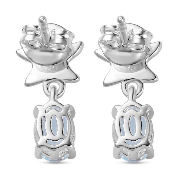 Himmelblaue Topas-Ohrringe - 1,95 ct. image number 5