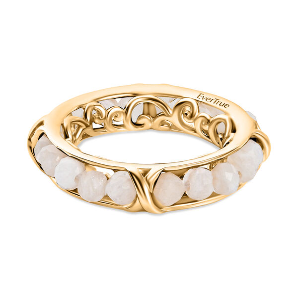 EverTrue wei&szlig;er Mondstein Ring - 2,78 ct.