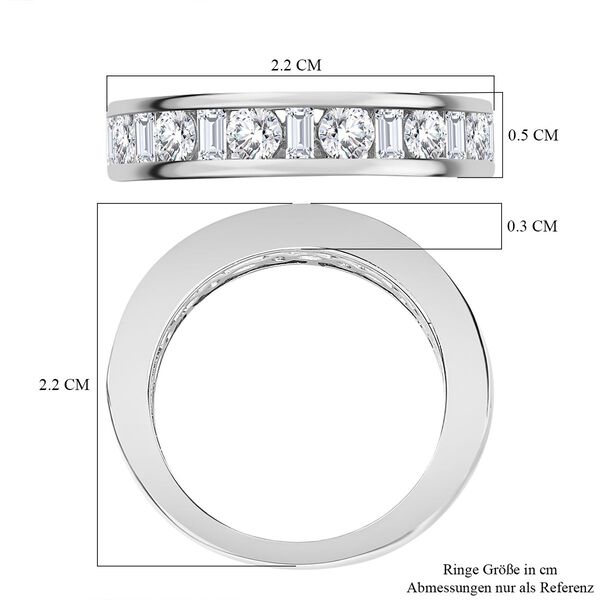 Moissanit Ring, ca. 0,94 ct image number 7