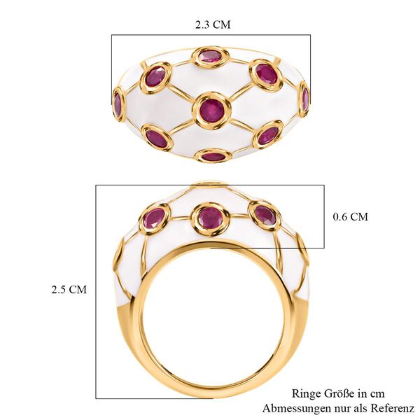 Emaillierter, afrikanischer Rubin-Ring - 1,69 ct. image number 7