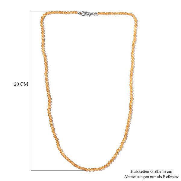 Citrin Halskette, 50 cm - 38 ct. image number 6