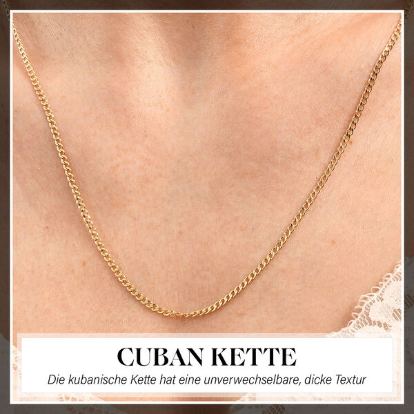 Cuban Kette in 585 Gelbgold, 60cm image number 2