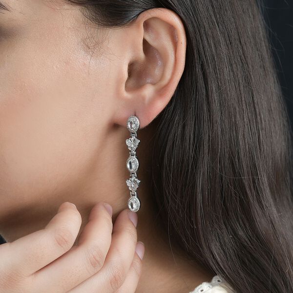 Weiße Topas Ohrringe - 3,34 ct. image number 3