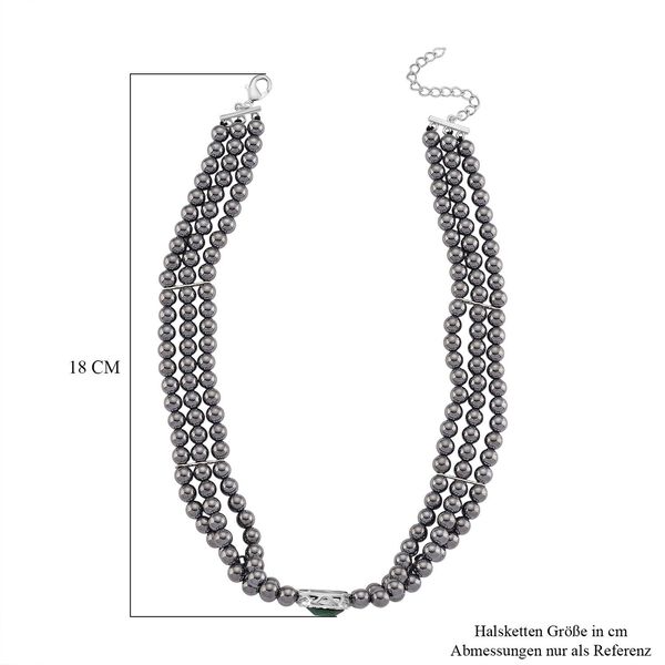 Gr&uuml;ner Kristall, Terahertz Halskette, ca. 43 cm mit 5 cm extender image number 5