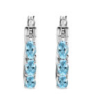Espirito Santo Aquamarin-Ohrringe, 925 Silber platiniert ca. 1,46 ct